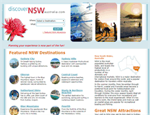 Tablet Screenshot of discovernswaustralia.com